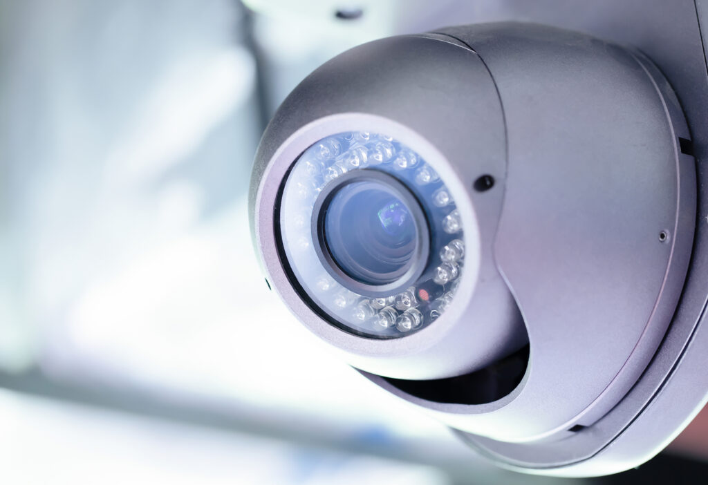 Caméra de vidéosurveillance dôme avec vision nocturne infrarouge